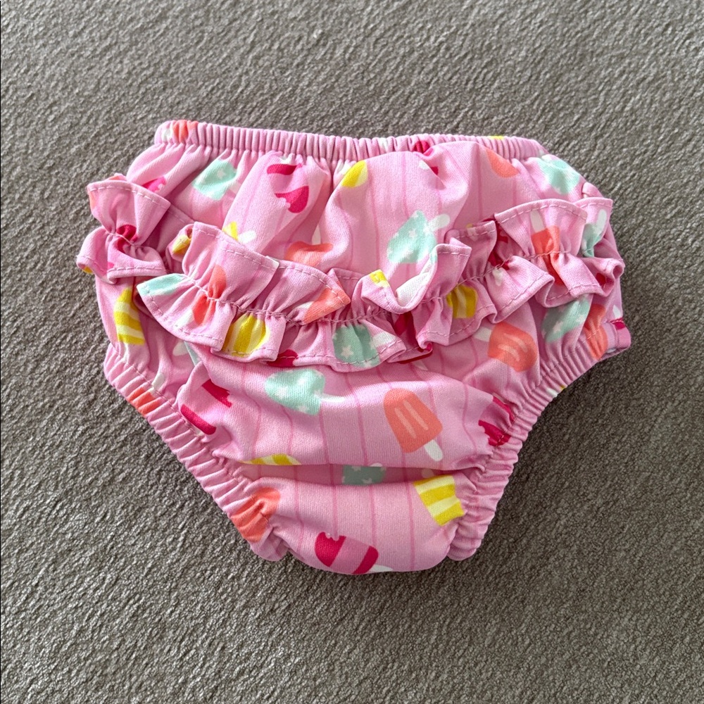 i play. Pink Baby Swim Bloomers with Ice Cream Print